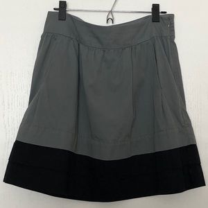 Grey and Black A-line Skirt with Pockets | Size 8